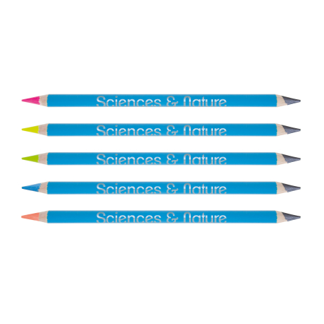 Surligneur publicitaire vernis couleur graphite/fluo