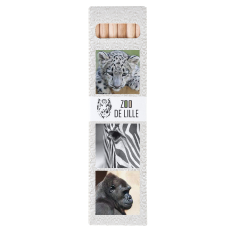 Set 6 ou 12 crayons aquarelle 17,6 cm - Eco sans vernis