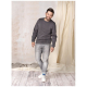 Sweat homme promotionnel recyclé GOTS 280g - Jasper