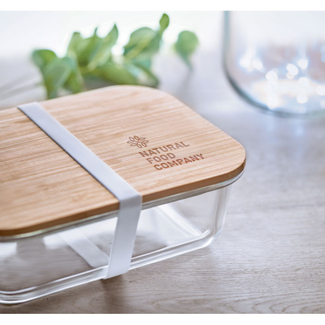 Lunchbox en verre et bambou promotionnelle TUNDRA