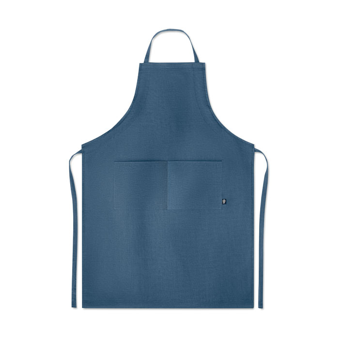 Tablier en chanvre promotionnel NAIMA Bleu