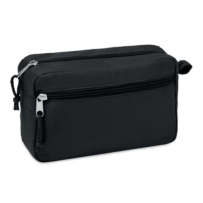 Trousse en chanvre publicitaire NAIMA Noir