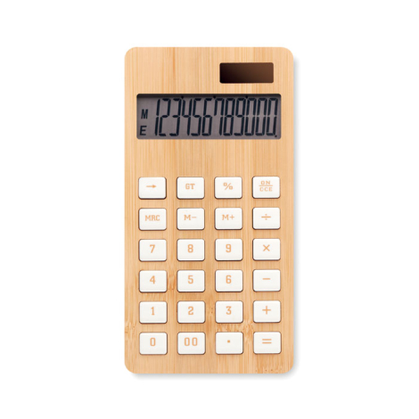 Calculatrice publicitaire bambou CALCUBIM
