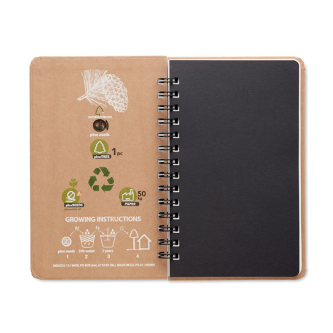 Carnet personnalisé graines de pin GROWNOTEBOOK™