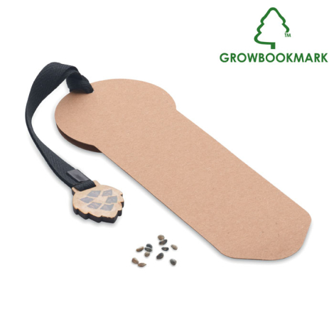 Marque page personnalisé graines de pin GROWBOOKMARK™