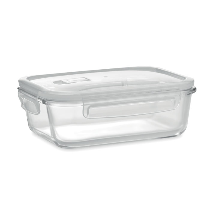 Lunchbox en verre personnalisable 900ml PRAGA Transparent