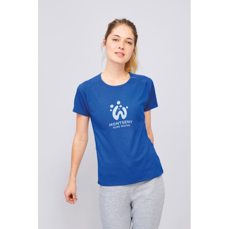 T-shirt femme respirant personnalisé 140g - SPORTY