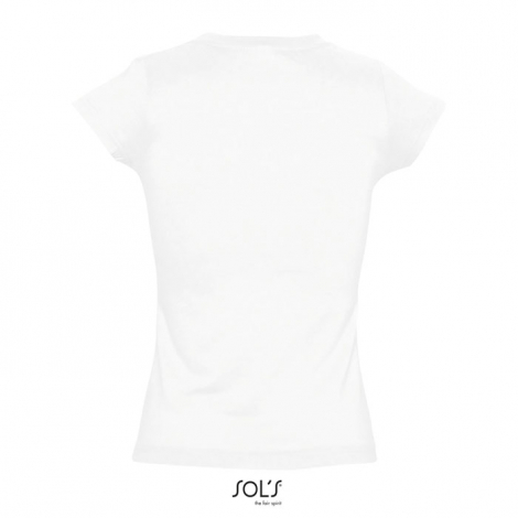 Tshirt col V publicitaire femme 150g - MOON