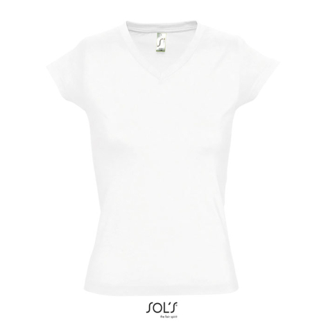 Tshirt col V publicitaire femme 150g - MOON