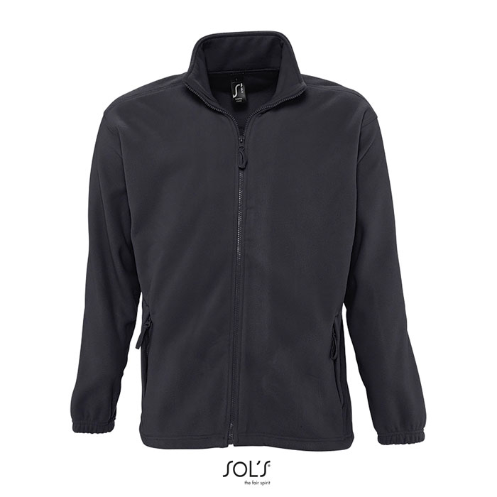 Veste polaire personnalisée homme NORTH Anthracite
