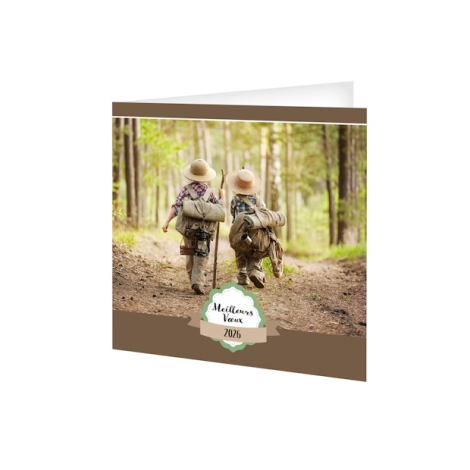 Carte de voeux publicitaire - Bambins