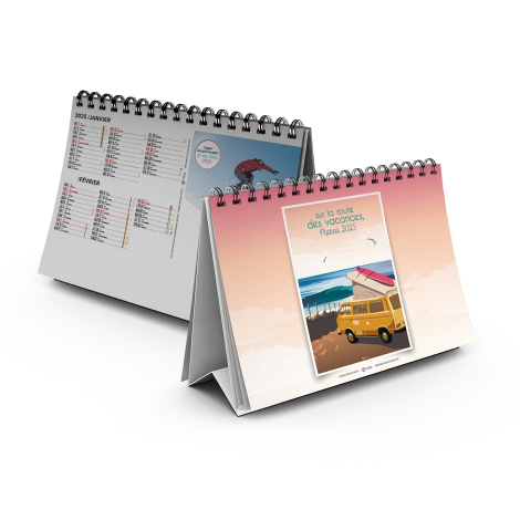 Chevalet publicitaire standard 7 feuillets - Route des vacances