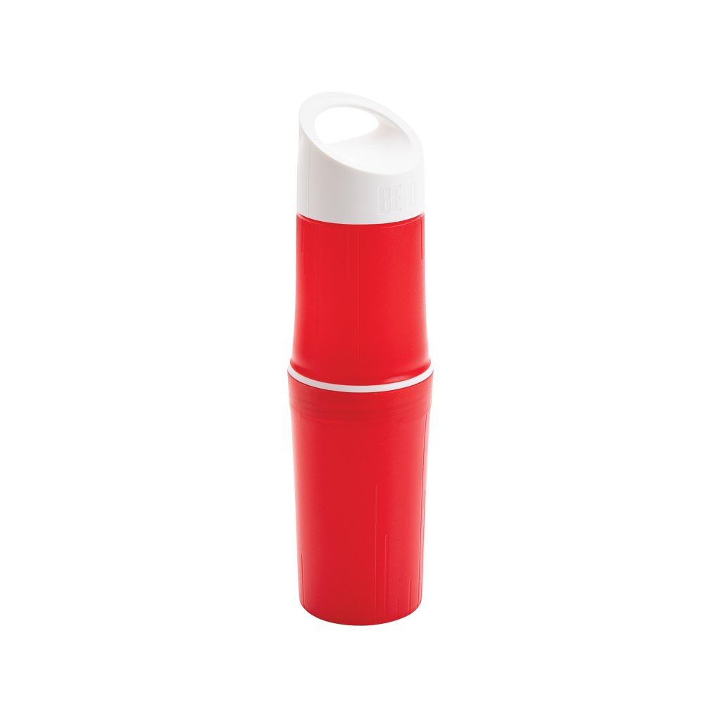 Bouteille d'eau biologique publicitaire 500 ml BE O Rouge
