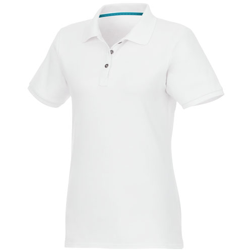 Polo bio recyclé personnalisé femme 220g - Beryl Blanc