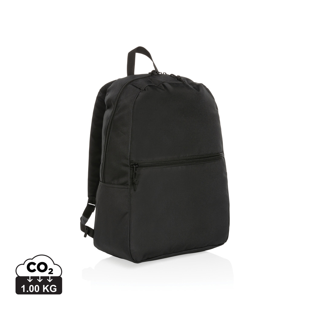 Sac à dos en rPET promotionnel Impact Noir