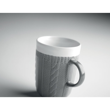 Mug tricoté en céramique personnalisé 310 ml KNITTY