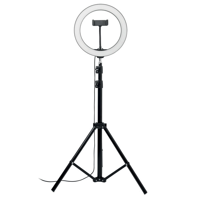 Trépied photo personnalisé avec anneau LED HELO Noir