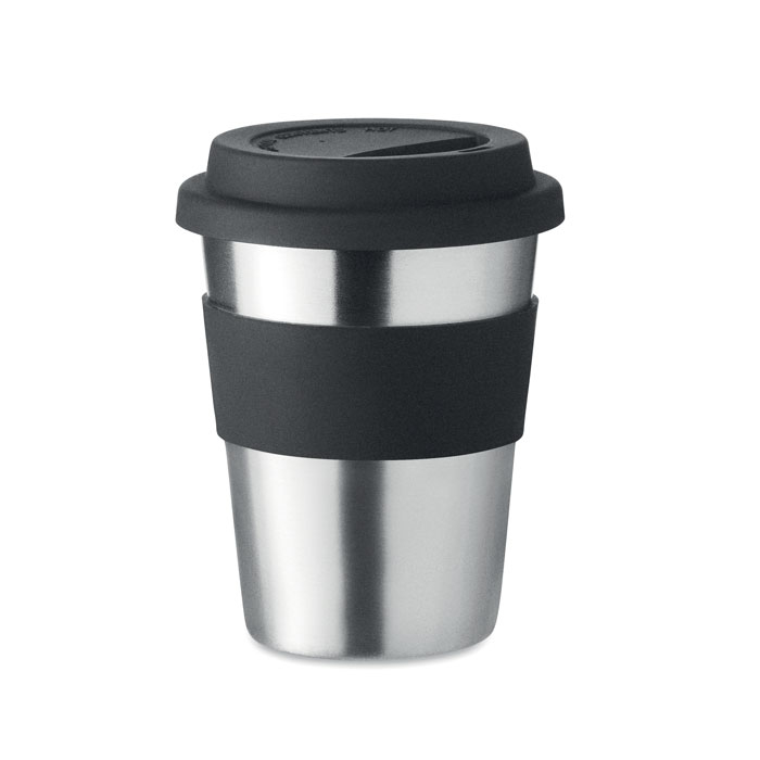 Gobelet publicitaire en inox 350ml IRMUG Noir