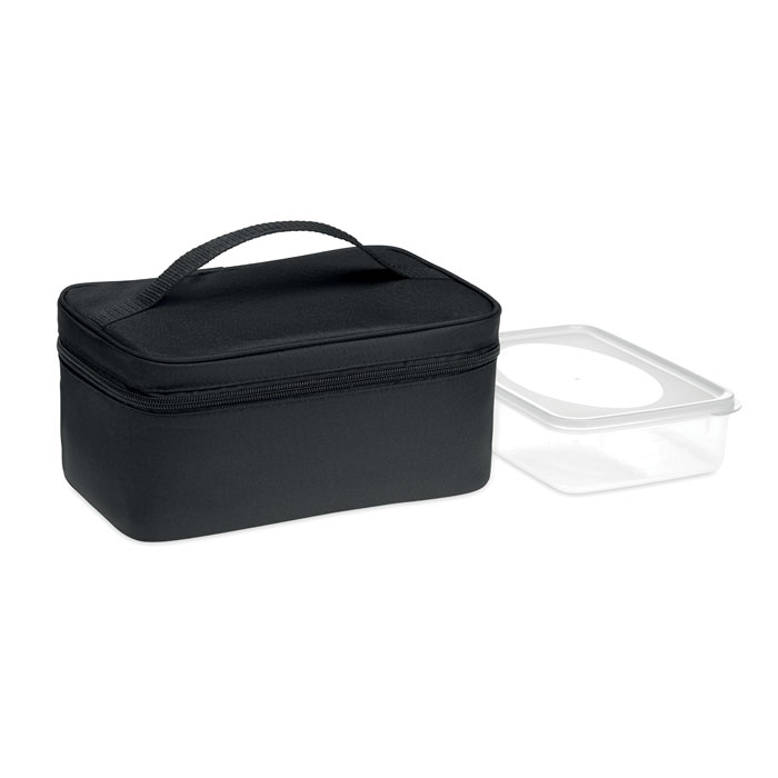 Sac isotherme rPET avec lunch box publicitaire GROWLER Noir