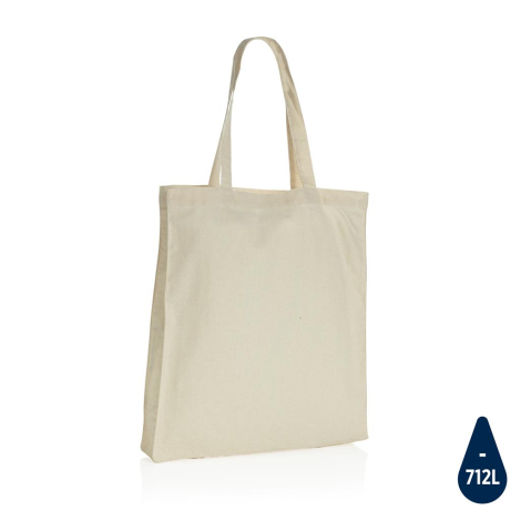 Tote bag soufflet coton recyclé publicitaire - Impact