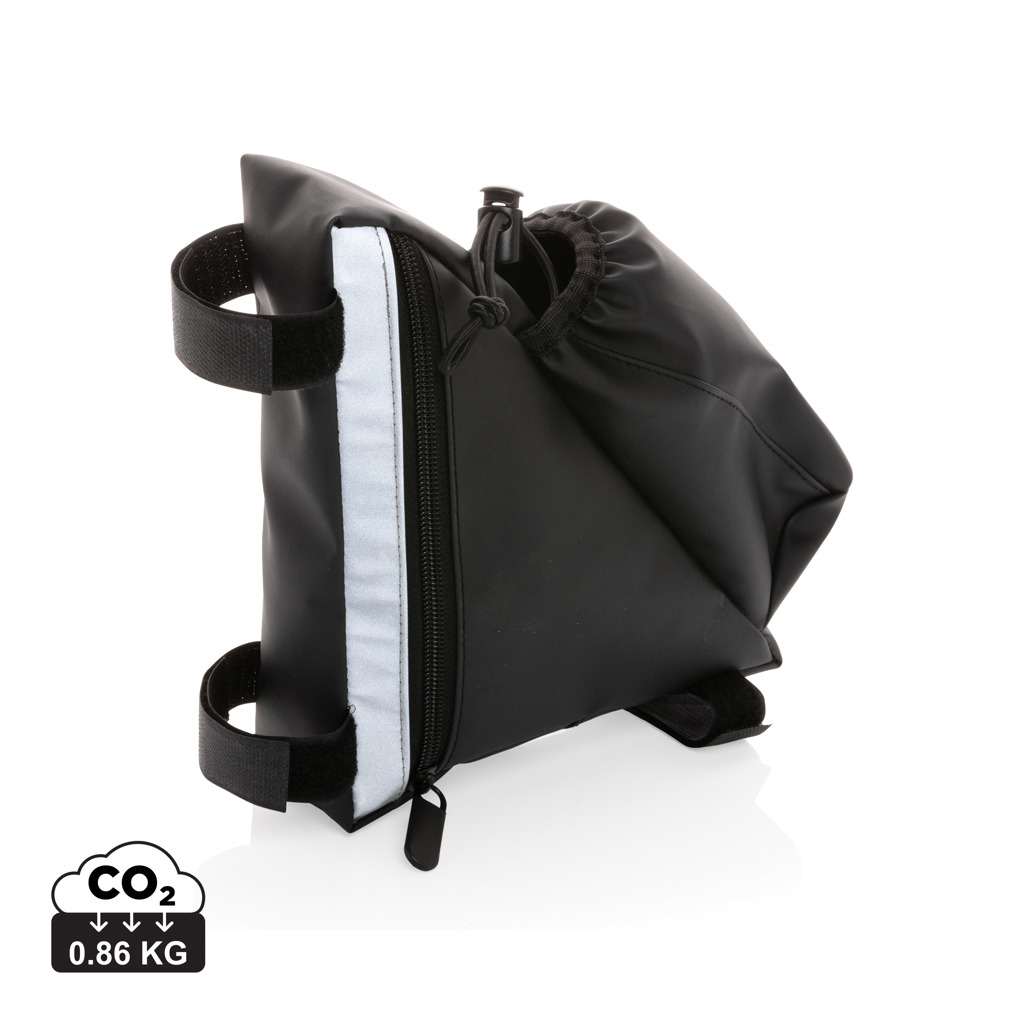 Sacoche réfléchissante pour vélo personnalisée Noir