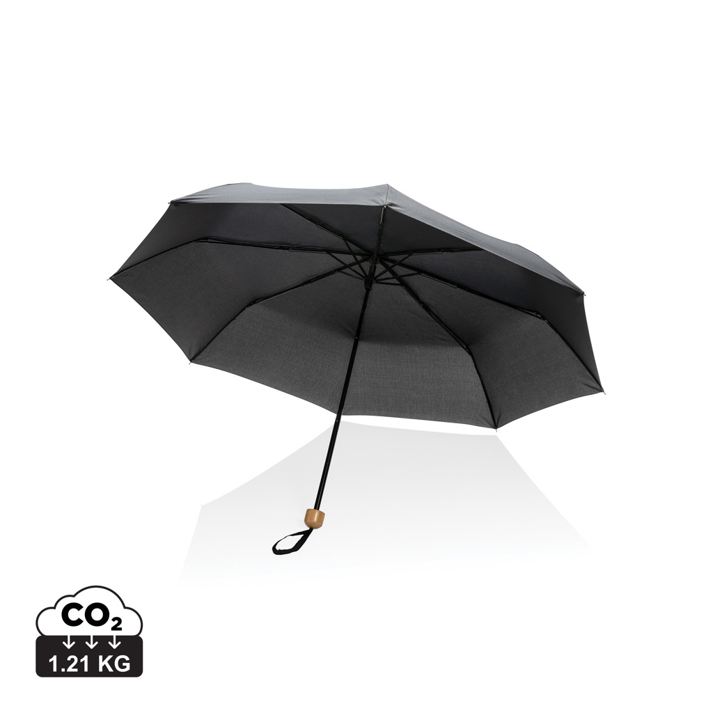 Mini parapluie 20.5" rPET promotionnel Impact Noir