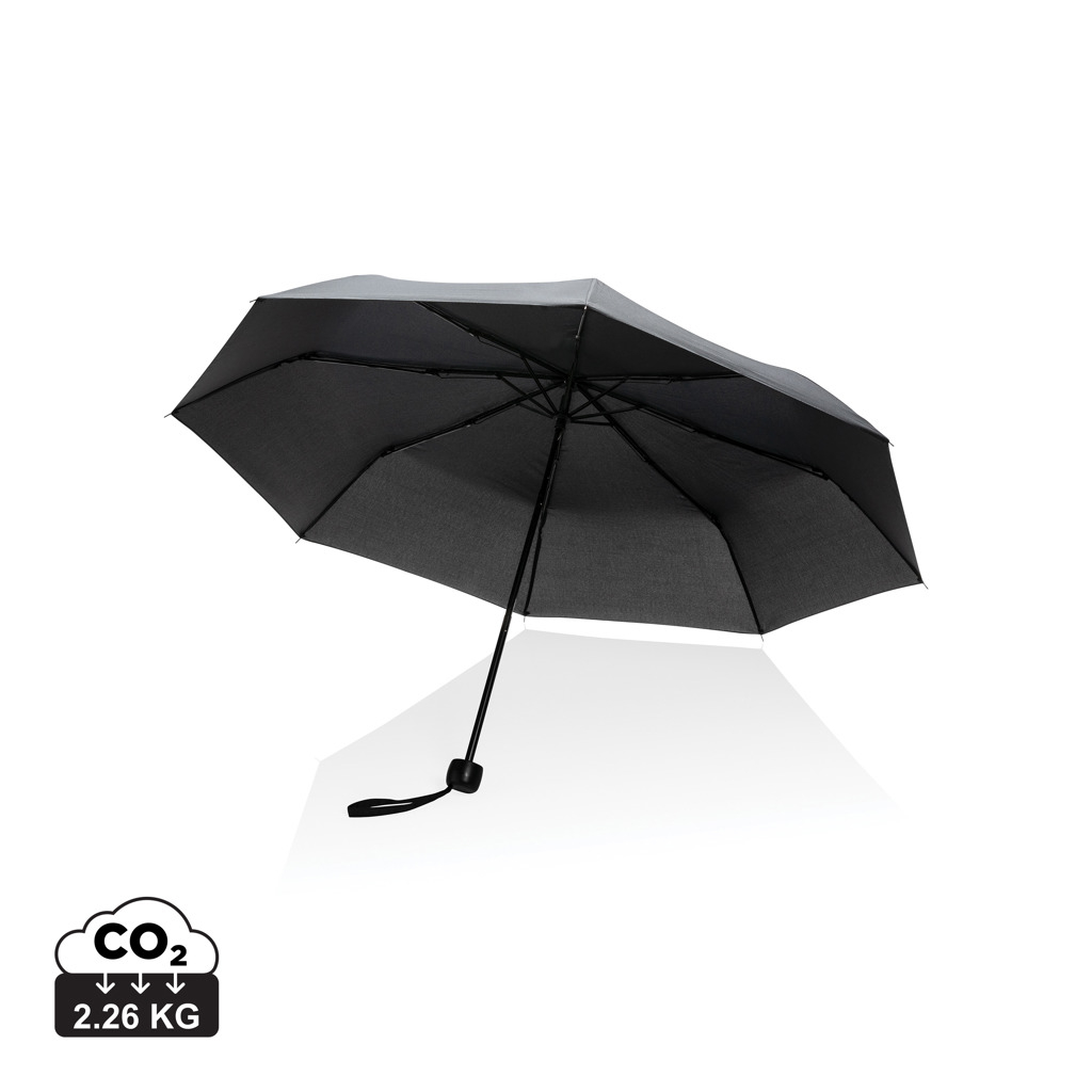 Mini parapluie en rPET 20.5" publicitaire Impact Noir