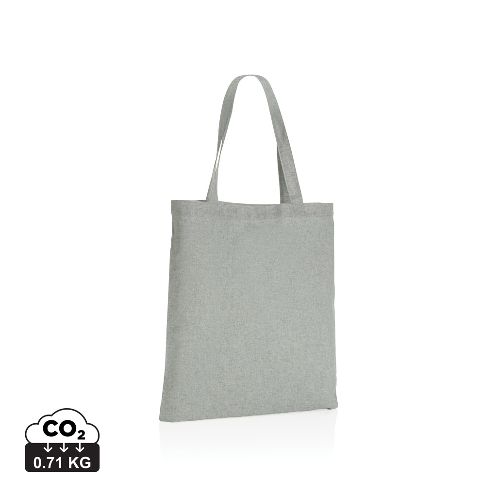 Tote bag personnalisé coton recyclé 145g - Impact Gris