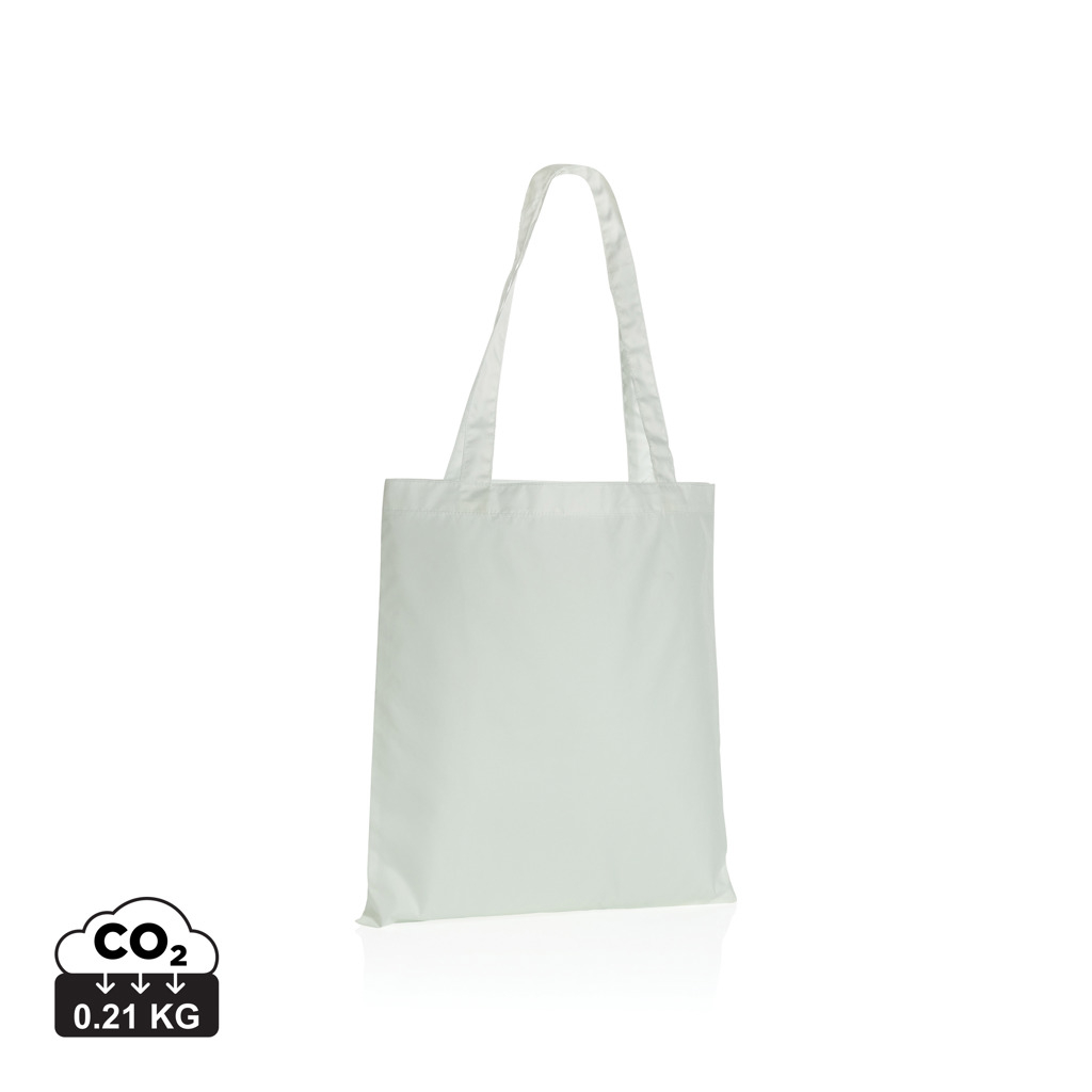 Sac shopping en rPET publicitaire 190T - Impact Blanc