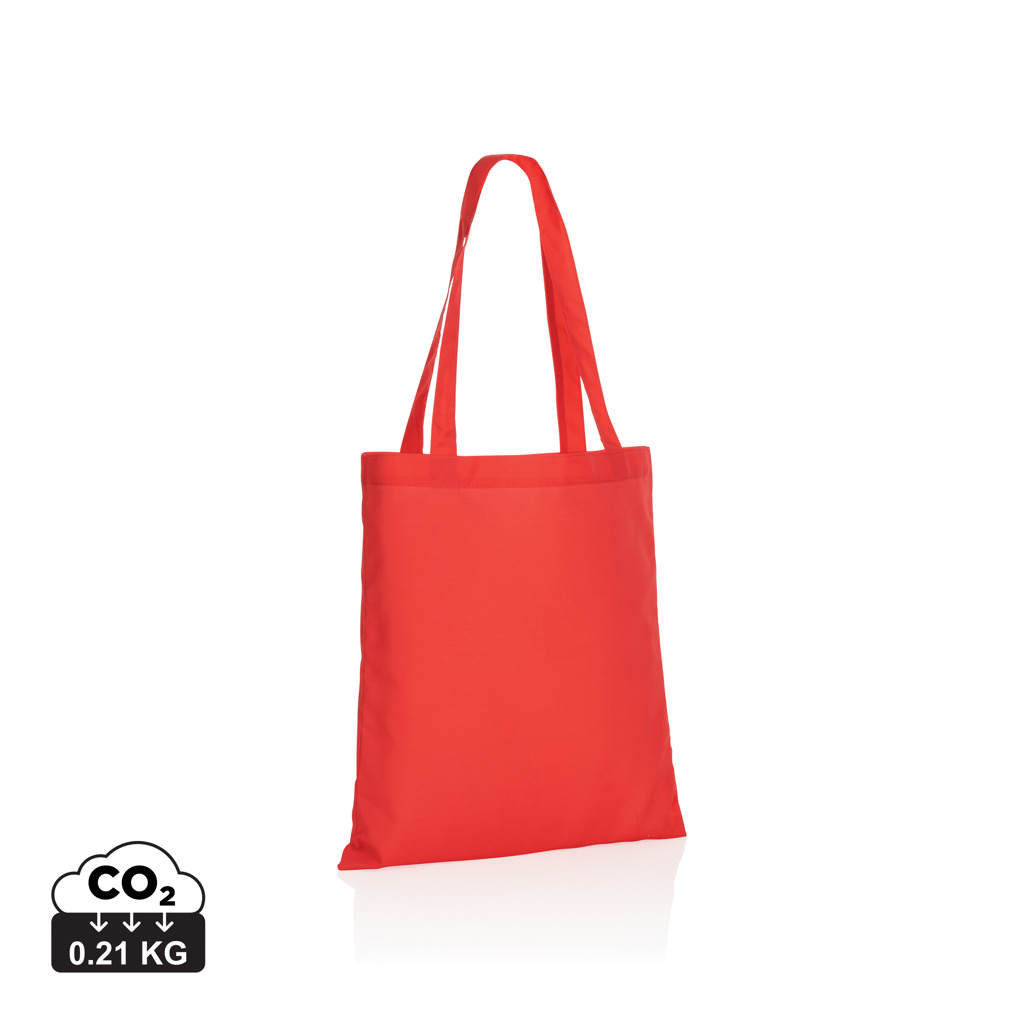 Sac shopping en rPET publicitaire 190T - Impact Rouge