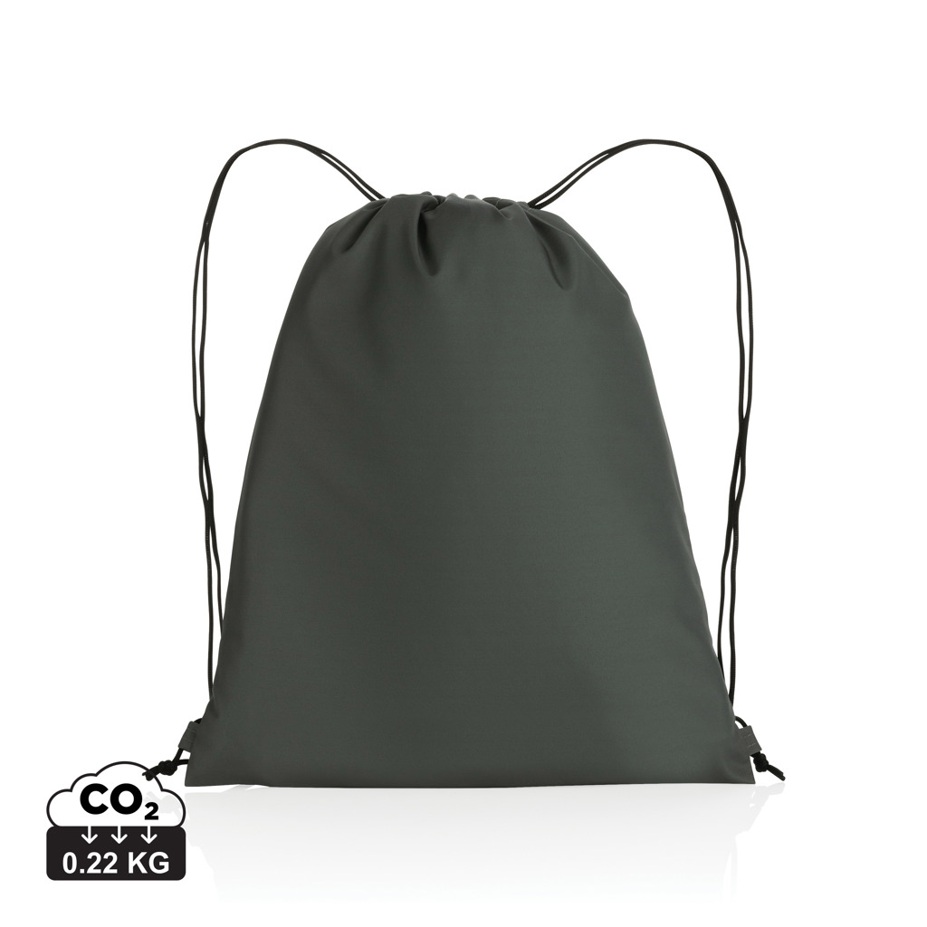 Sac cordelettes rPET 190T publicitaire Impact anthracite