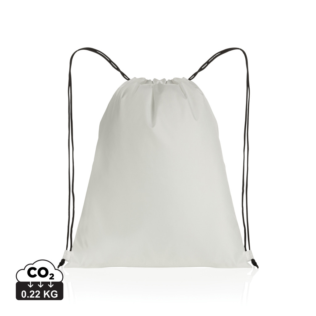 Sac cordelettes rPET 190T publicitaire Impact Blanc