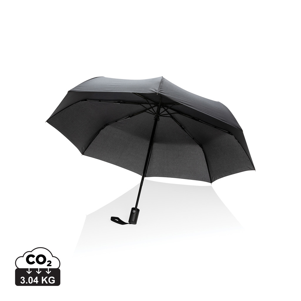 Parapluie 21" personnalisé en rPET Impact Noir