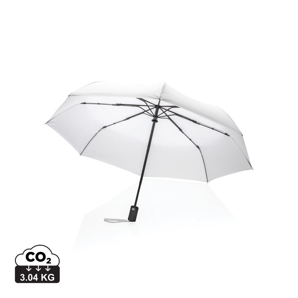 Parapluie 21" personnalisé en rPET Impact Blanc