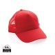 Casquette trucker personnalisée coton recyclé 5 pans Impact