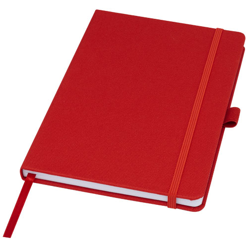 Carnet recyclé en rPET personnalisé A5 HONUA Rouge