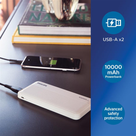 Power bank 10 000 mAh personnalisé PHILIPS