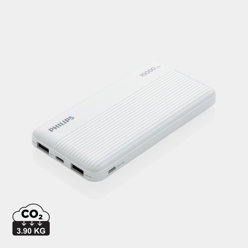 Power bank 10 000 mAh personnalisé PHILIPS Blanc