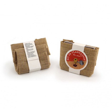 Kit de plantation personnalisable pot jute - Coco