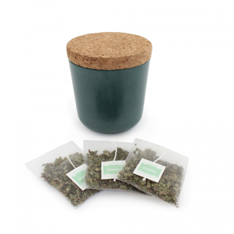 Gobelet réutilisable personnalisé avec sachet de thé