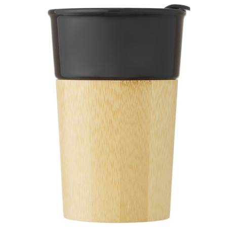 Tasse personnalisée porcelaine et bambou 320 ml Pereira