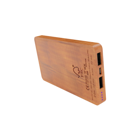 Powerbank personnalisable 5000 mAh - Extra wood