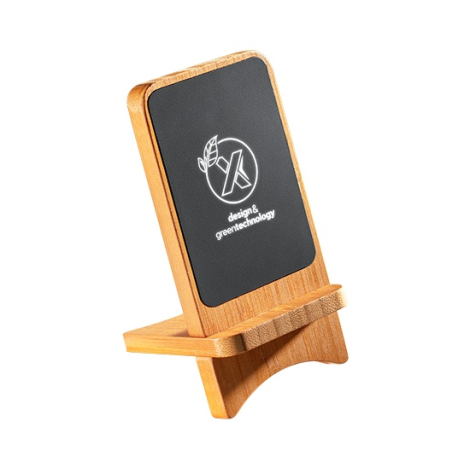 Support téléphone induction personnalisable - Wood 10 W