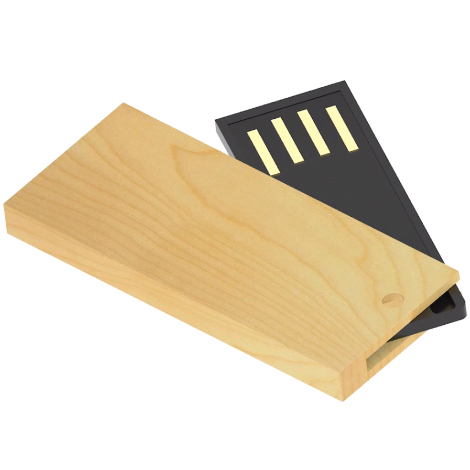 Clé USB Razor Wood en bois publicitaire