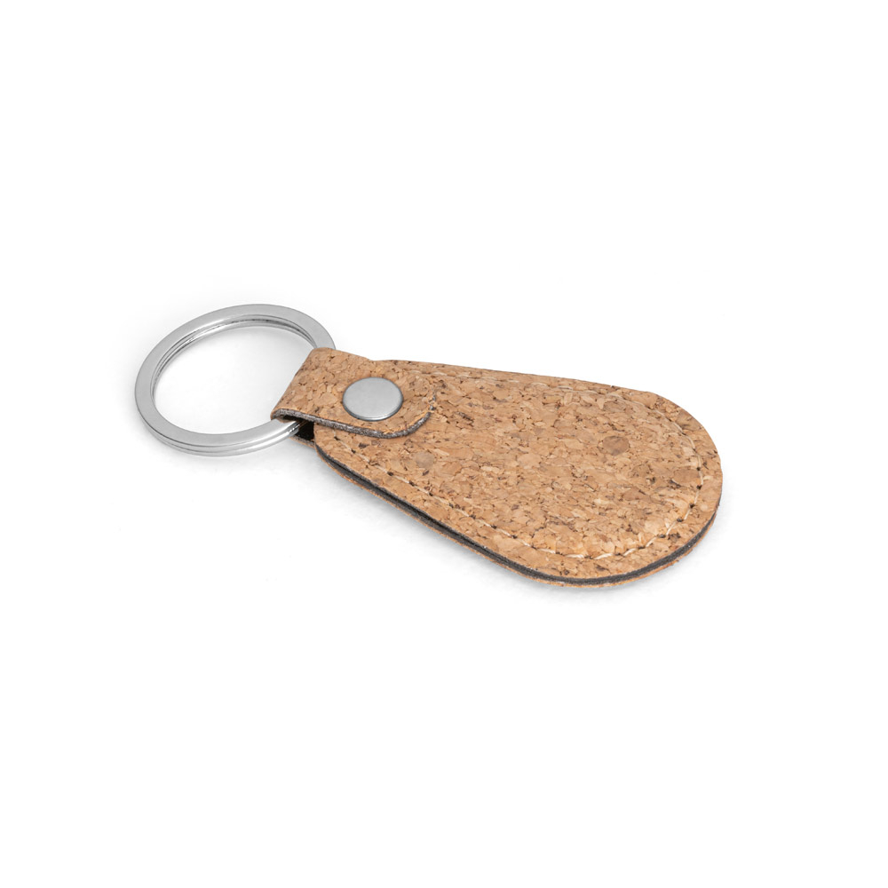 Porte-clés en liège personnalisable MILLAU Naturel