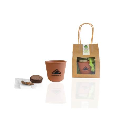 Kit de plantation dans pochon kraft personnalisable