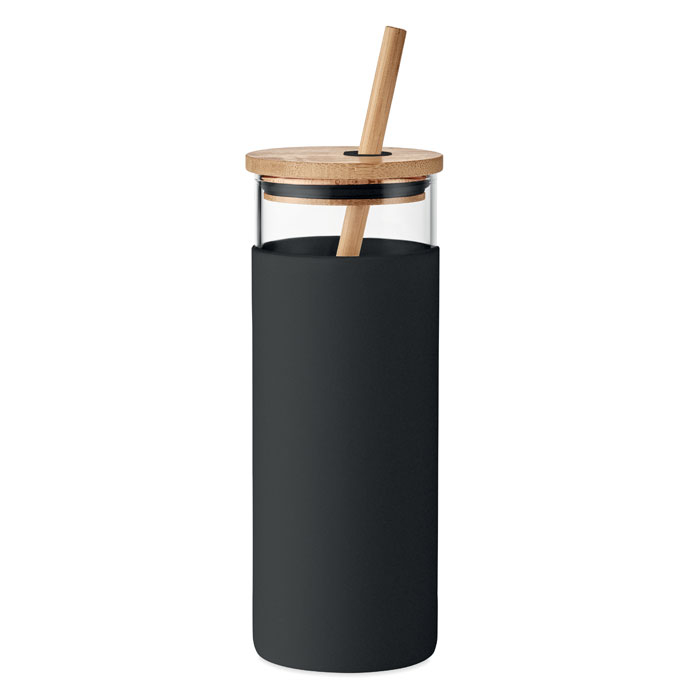 Gobelet en verre publicitaire 450ml STRASS Noir