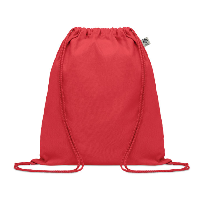 Gym bag coton bio publicitaire 140 gr YUKI COLOUR Rouge