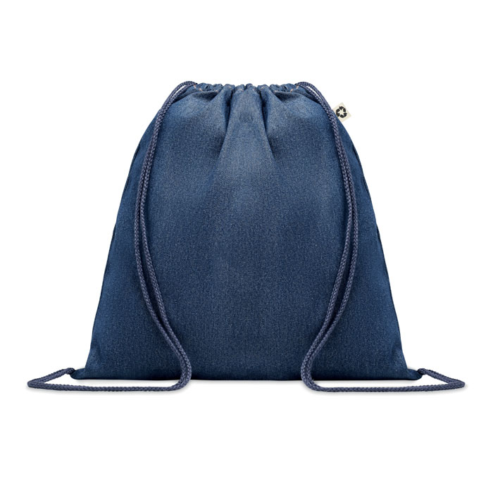 Gym bag personnalisé denim recyclé 250g STYLE Bleu