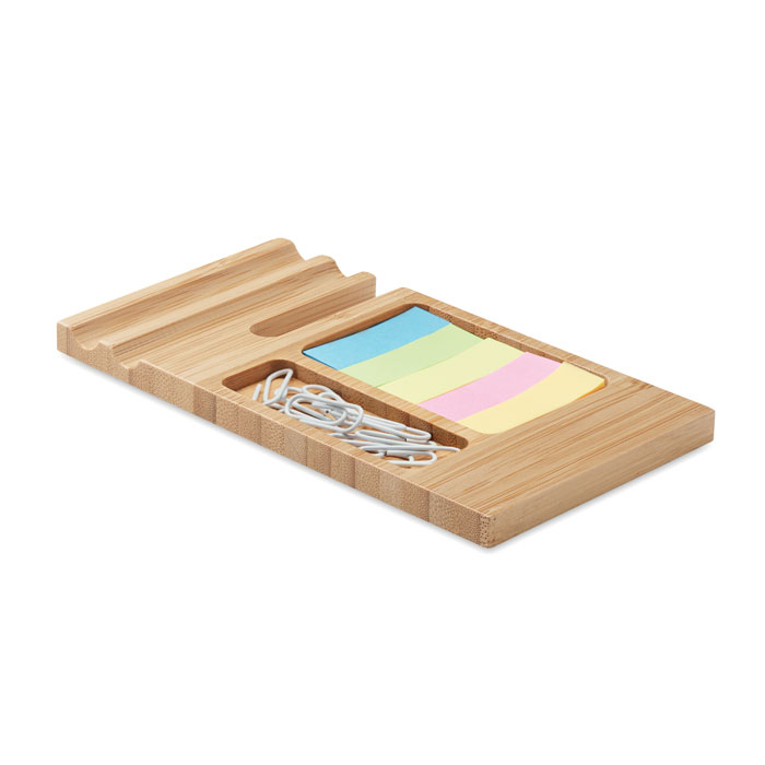 Organiseur de bureau publicitaire bambou TREVIS Bois